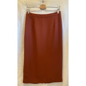 Who What Wear Burnt Orange Pencil Skirt size 10